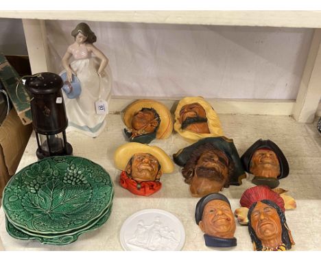 Miners lamp, Nao figurine, Royal Copenhagen, Bosson wall plaques, etc.