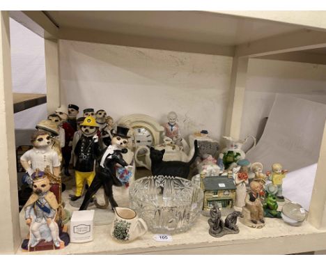 Country Artists Meerkats, figurines, mantel clock, etc.