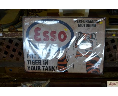A reproduction Esso advertising sign