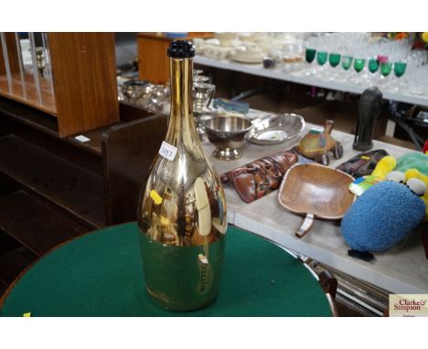 An empty bottle of Bottega Prosecco 