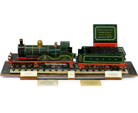 South Eastern and Chatham Railway Harry Wainwright D Class static display railway engine 1/16 scale / 90mm Gauge. Locomotive 