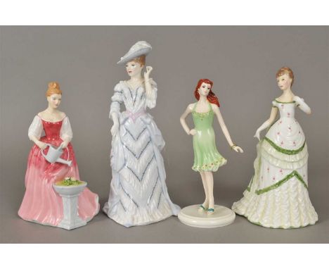 Two Royal Worcester figures of 'Belle of the Ball' and 'Arabella' from the Gaiety Girls Series, together with a Royal Doulton