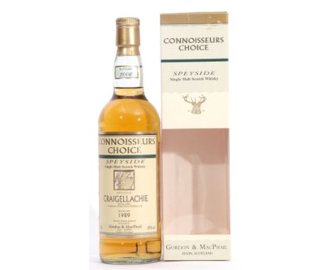 Craigellachie Speyside Single Malt Scotch Whisky, distilled 1989, Connoisseur's Choice by Gordon &amp; McPhail, 70cl, 43% vol