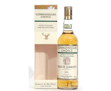 Braes of Glenlivet Speyside Single Malt Scotch Whisky, distilled 1975, Connoisseur's Choice by Gordon &amp; McPhail, 70cl, 43