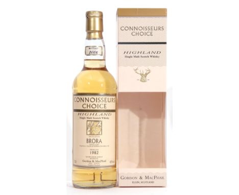 Brora Highland Single Malt Scotch Whisky distilled 1982, Connoisseur's Choice by Gordon &amp; McPhail, 70cl, 43% vol in carto