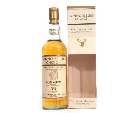 Glen Albyn Highland Single Malt Scotch Whisky, distilled 1974, Connoisseur's Choice by Gordon &amp; McPhail, 70cl, 46% vol in