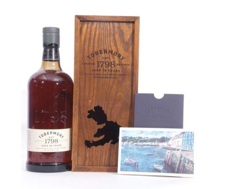 Tobermory Island Single Malt Scotch Whisky aged 15yo, (unchill filtered), 70cl, 46.3% vol in wooden presentation box with cer