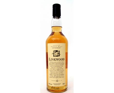 Linkwood (Flora and Fauna) Speyside Single Malt Scotch Whisky, 12yo, 43% vol, 70cl