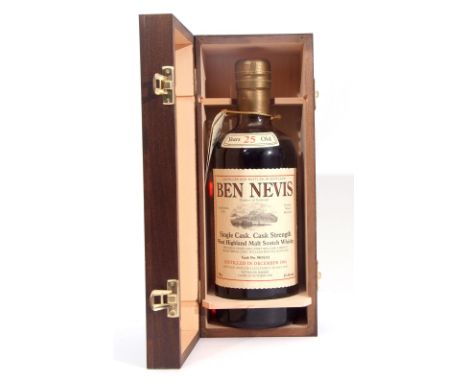 Ben Nevis Single Highland Malt Scotch Whisky, cask no 98/35/13, distilled December 1984, vatted in Sherry casks October 1998,