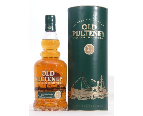 Old Pulteney Single Malt Scotch Whisky, 21yo, "The Maritime Malt", 70cl, 46% vol in carton