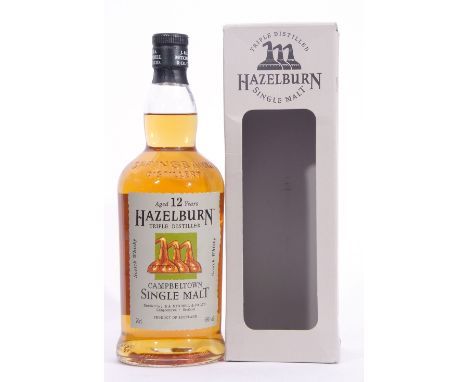 Hazelburn Campbelltown Single Malt Scotch Whisky (distilled by J &amp; A Mitchell &amp; Co), aged 12yo, triple distilled, 70c