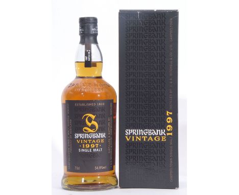 Springbank Single Malt Scotch Whisky vintage 1997 (distilled and bottled by J &amp; A Mitchell, Campbelltown), 70cl, 54.9% vo