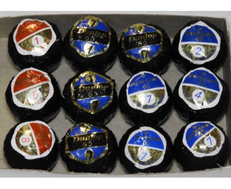 12 DUNLOP 65 GOLF BALLS UNUSED AND WRAPPED 