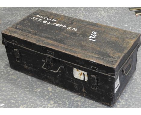 MILITARIA METAL TRUNK KSGT BL COPP RM 