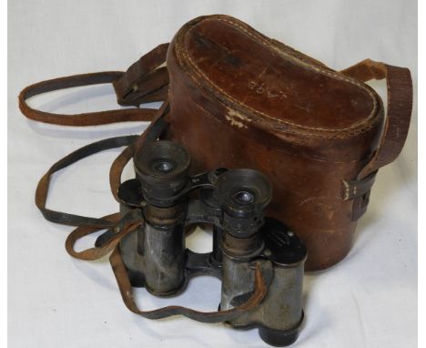 JULES HUET &amp; CO FIRST WORLD WAR FRENCH MILITARY FIELD GLASSES 