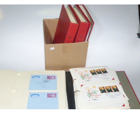 G.B. mint stamps and First Day cover collection in five albums (19th & 20th Century)