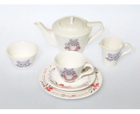 Wade 1930's 'Prudence' fifteen piece dolls tea service