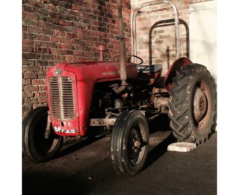 Massey Ferguson 35 Tractor, one owner in log book, first registered December 1962, Registration number 26 DPY.
VIEWING STRICT
