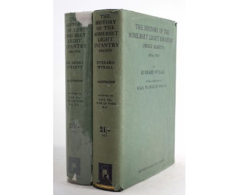 EVERETT, Sir Henry - The History of the Somerset Light Infantry 1685-1914 : org. half morocco in d/w, maps, plates, 4to, 1934