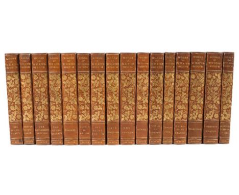 AINSWORTH, William Harrison - [ The Works ] 16 vols, half morocco in art nouveau style, 8vo, n.d.(16)
