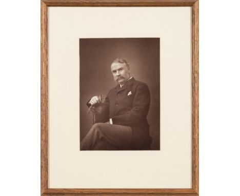 GILBERT, Sir William Schwenck : Woodburytype photograph after Herbert Rose Barraud, f &amp; g, 240 x 170 mm, c1893. With anot