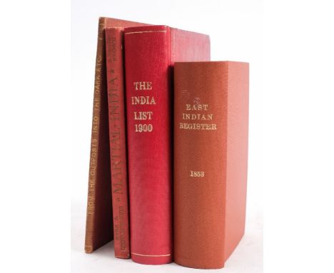 CLARK, F - The East-India Register and Army List, for 1853 : rebound cloth, 8vo, 1853. With 3 others on India inc. the India 