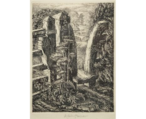 *  TANNER (Robin) [1904-1988]-The Meadow Stile,:-etching, signed in pencil in the margin, image size 20 x 15cm. * Note  (This