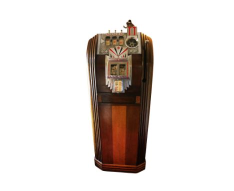 Pace Manufacturing Co. Royal Comet Club Console 1937 One Arm Bandit. Believed to have been originally housed on the Queen Mar