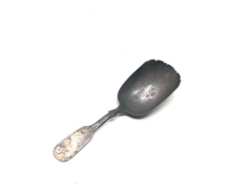 Antique georgian silver tea caddy spoon 