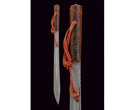 dating: circa 1900 provenance: China, Wide, single-edged blade, enlarged toward the foible, with central fuller and rear groo