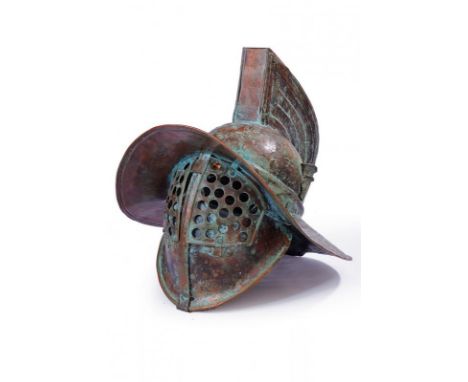 dating: early 20th Century provenance: Europe, A copy of museum type, finely made, in copper. With high comb, circular skull,