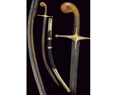 dating: late 18th Century provenance: Turkey, Curved, single-and false-edged blade at the foible, back with central raiser an