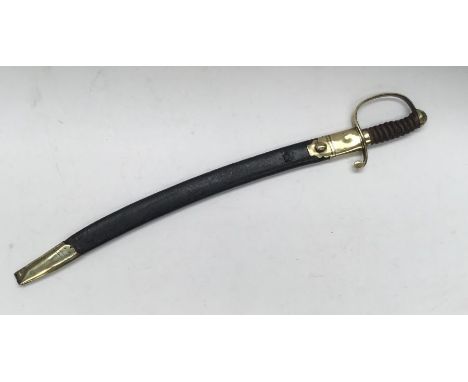 A 19th century, post 1850 Police Constabulary or Prison Wardens sword, with associated scabbard. Standard pattern of the era,