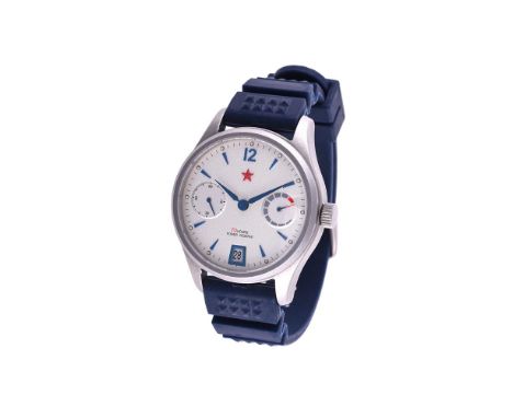 
	
		RED STAR, 70 HOURS POWER RESERVE
		A STAINLESS STEEL WRIST WATCH WITH DATE AND POWER RESERVE INDICATION
		Movement: Cal.