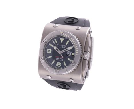 
	
		AZIMUTH, EXTREME-1 DEEP DIVER, REF. 023-11 DD
		A TITANIUM WRIST WATCH WITH DATE
		Movement: Automatic
		Case: Titanium 