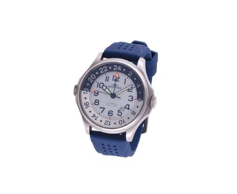 
	
		MONDIA, DUAL TIME, REF. 1-580-2
		A STAINLESS STEEL WRIST WATCH WITH DATE AND DUAL TIME ZONE, CIRCA 2015
		Movement: Cal