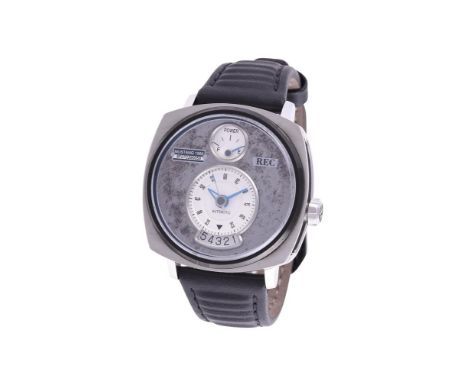 
	
		REC, MUSTANG, REF. P51-02-0382
		A STAINLESSS STEEL WRIST WATCH WITH DATE AND POWER RESERVE, CIRCA 2016
		Movement: Cal.