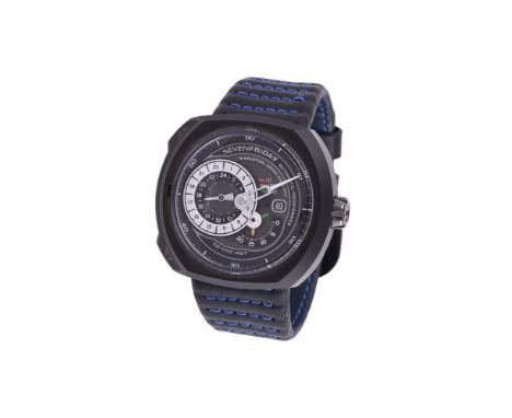 
	
		SEVENFRIDAY, REF. SF-Q3/01-A273
		A BLACK PVD COATED STAINLESS STEEL WRIST WATCH WITH DATE, CIRCA 2016
		Movement: Miyot
