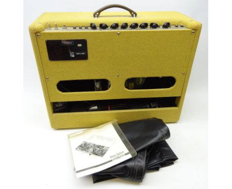 Fender 'Blues Deluxe' amplifier, Type: PR. 246 serial no. T-076571, with owners manual & cover, W60cm x H46cm  Condition Repo