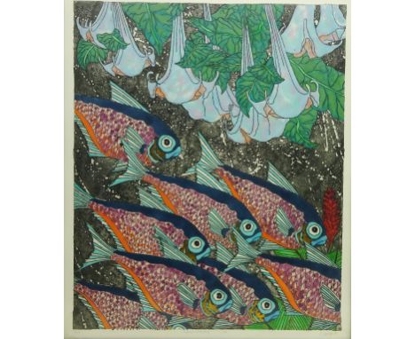 'Rapture of the Deep...one...', 20th century limited edition colour screen print No.5/100 indistinctly signed in pencil and d