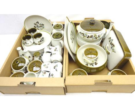 1960's Denby 'Shamrock' dinner and tea service for eight  Condition Report Click here for further images, condition, auction 