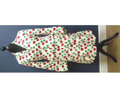 Women's Moschino Jeans 'Donna' flower print blazer and skirt, blazer UK size 16 &amp; skirt 10, both as new with tags (2) Con
