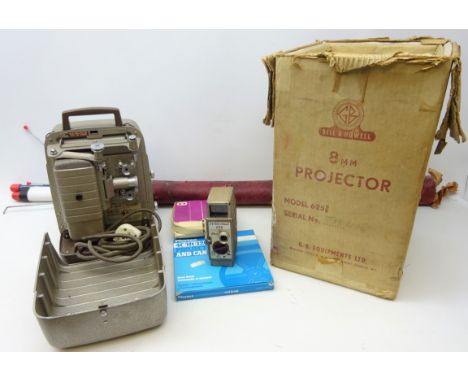 G.B Bell &amp; Howell 624 cine cam with projector, screen &amp; accessories, boxed Condition Report Click here for further im