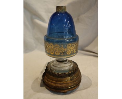French musical oil lamp - H: 17cm