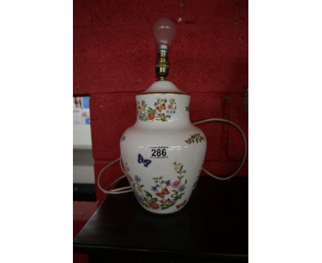 Aynsley table lamp - Cottage Garden pattern