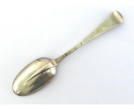 A George I Irish silver rat-tail table spoon by John Hamilton, Dublin, 1715 (crowned harp, date letter, maker's mark), 19.9 c