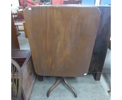A Victorian mahogany tilt-top tripod table