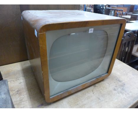 A vintage Sobell walnut television, model T.21