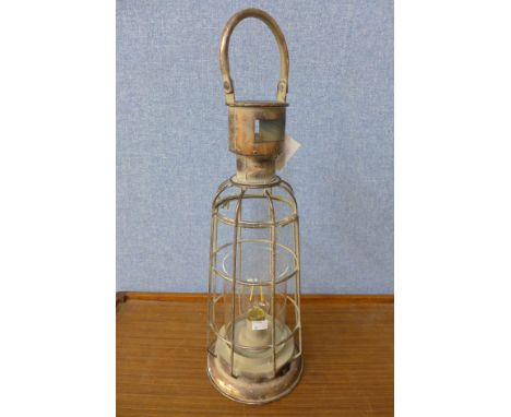 A storm lamp garden lantern