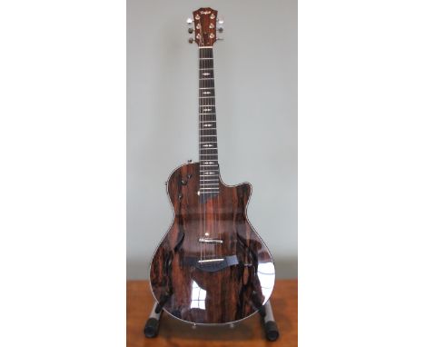 A 2016 Taylor T5Z Koa hollow body electric guitar, made in USA, serial number 1104256127, rose wood finish, within fitted har